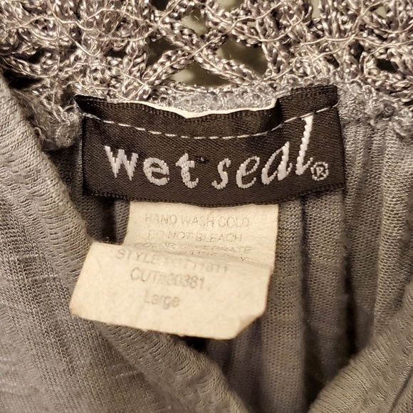 Wet Seal Gray Large Womens Cover-up - Picture 6 of 7